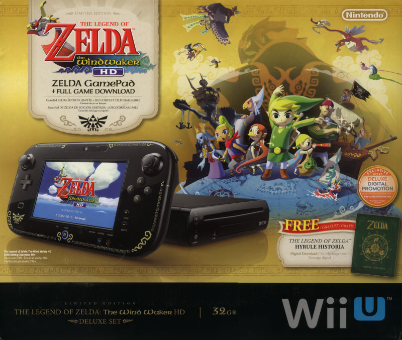 Nintendo Wii U Deluxe Set with The Wind Waker WUPSKAFL - US